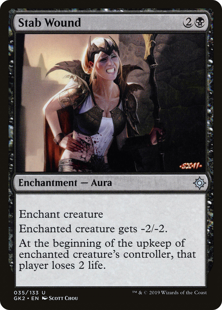 Stab Wound (GK2-035) [Misc] RNA Guild Kit MTG Single Wizards of the Coast