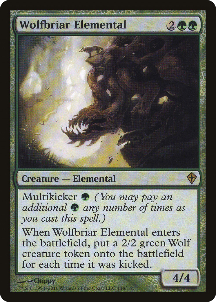 Wolfbriar Elemental (WWK-118) [Worldwake] MTG Single Wizards of the Coast