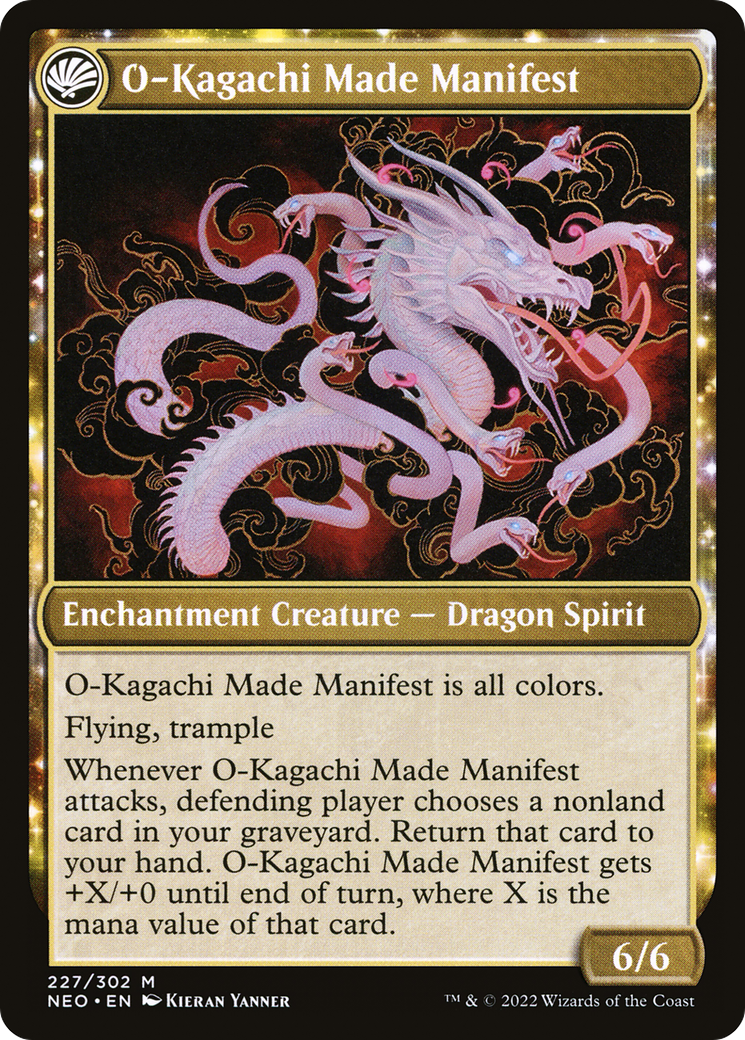 The Kami War // O-Kagachi Made Manifest (NEO-227) [Kamigawa: Neon Dynasty] MTG Single Wizards of the Coast