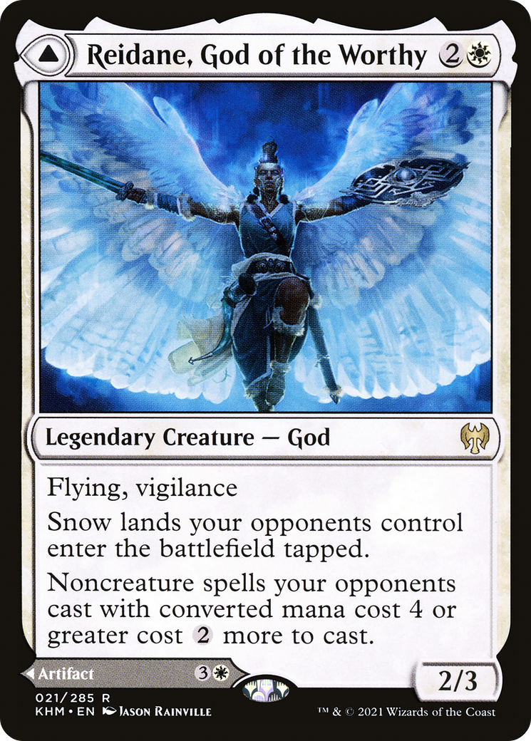 Reidane, God of the Worthy // Valkmira, Protector's Shield (KHM-021) [Kaldheim] MTG Single Wizards of the Coast