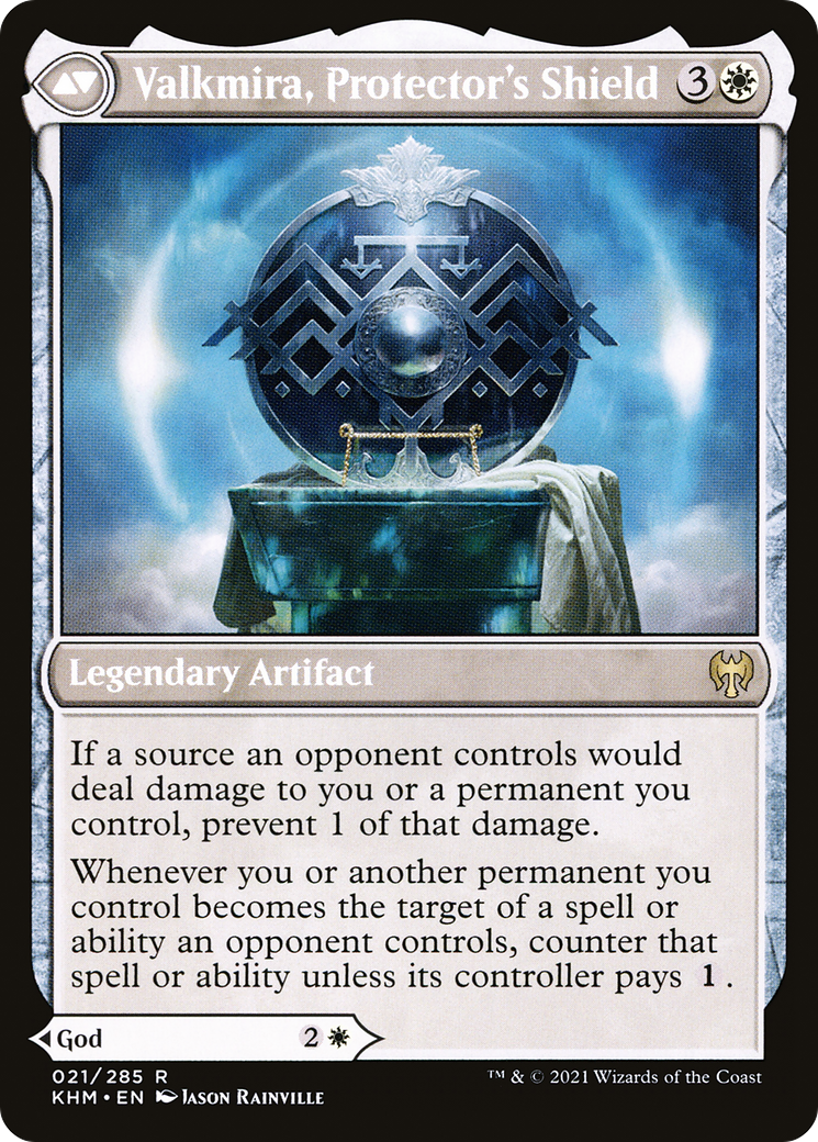 Reidane, God of the Worthy // Valkmira, Protector's Shield (KHM-021) [Kaldheim] Foil MTG Single Wizards of the Coast