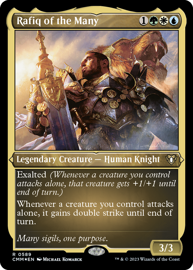 Rafiq of the Many (CMM-589) [Commander Masters] Etched Foil MTG Single Wizards of the Coast