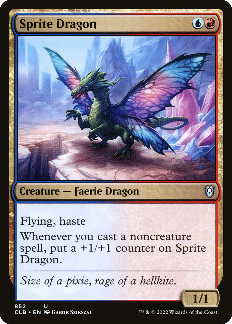 Sprite Dragon (CLB-852) [Commander Legends: Battle for Baldur's Gate] MTG Single Wizards of the Coast