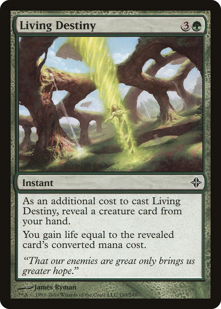 Living Destiny [Rise of the Eldrazi] MTG Single Magic: The Gathering