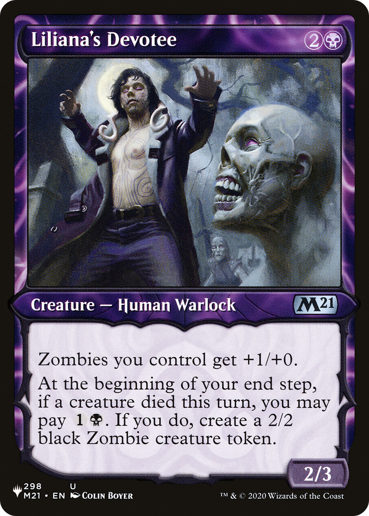 Liliana's Devotee (LIST-M21-298) [Mystery Booster] The List (Showcase) MTG Single Wizards of the Coast