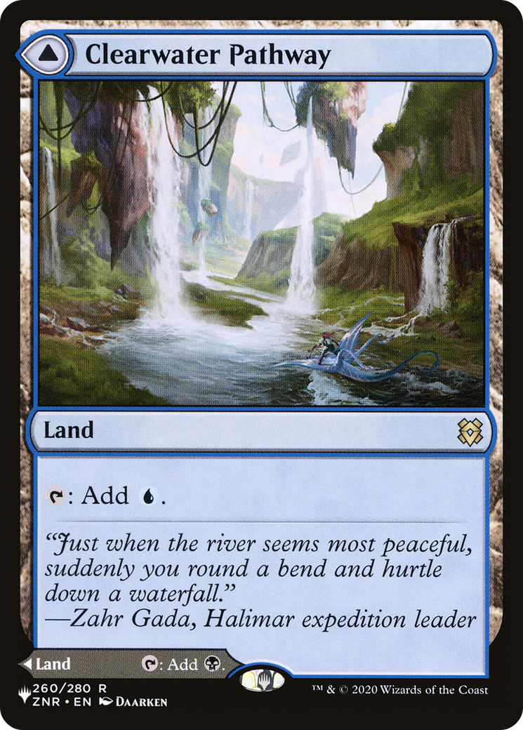 Clearwater Pathway (LIST-260) [Mystery Booster] The List MTG Single Wizards of the Coast