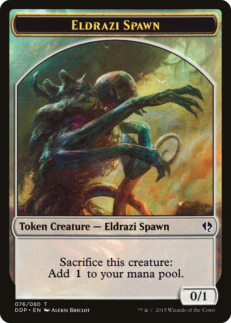 Eldrazi Spawn Token (076) (DDP-076) [Misc] Duel Decks: Zendikar vs. Eldrazi MTG Single Wizards of the Coast