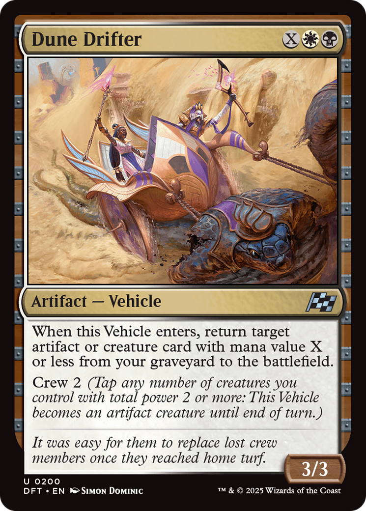 Dune Drifter (DFT-200) [Aetherdrift] Foil MTG Single Wizards of the Coast