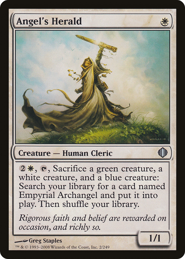 Angel's Herald (ALA-002) [Shards of Alara] MTG Single Wizards of the Coast