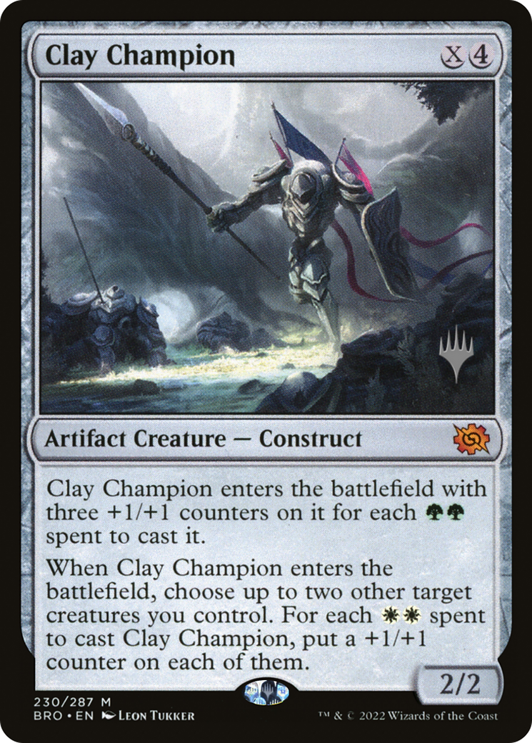 Clay Champion (PPBRO-230P) [The Brothers' War Promos] Foil MTG Single Wizards of the Coast