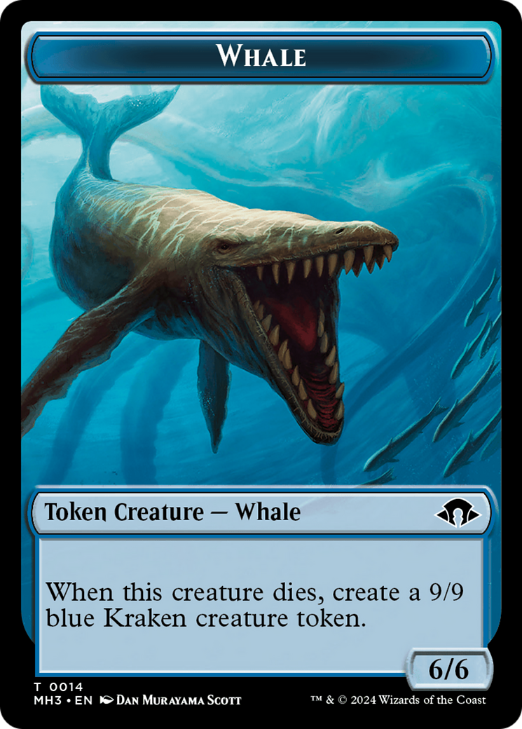 Whale // Energy Reserve Double-Sided Token [Modern Horizons 3 Tokens] MTG Single Magic: The Gathering   