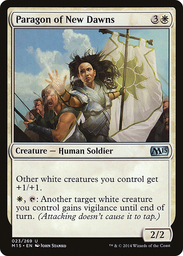 Paragon of New Dawns (M15-023) [Magic 2015] Foil MTG Single Wizards of the Coast