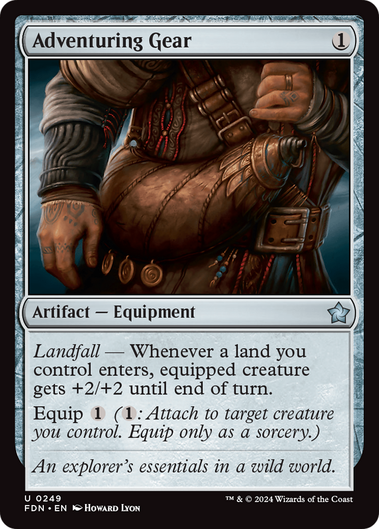 Adventuring Gear (FDN-249) [Foundations] MTG Single Wizards of the Coast