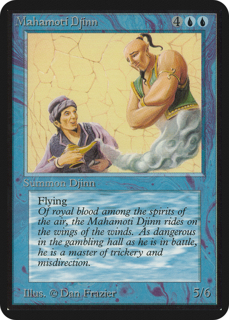 Mahamoti Djinn (LEA-064) [Oldschool] Limited Edition Alpha MTG Single Wizards of the Coast