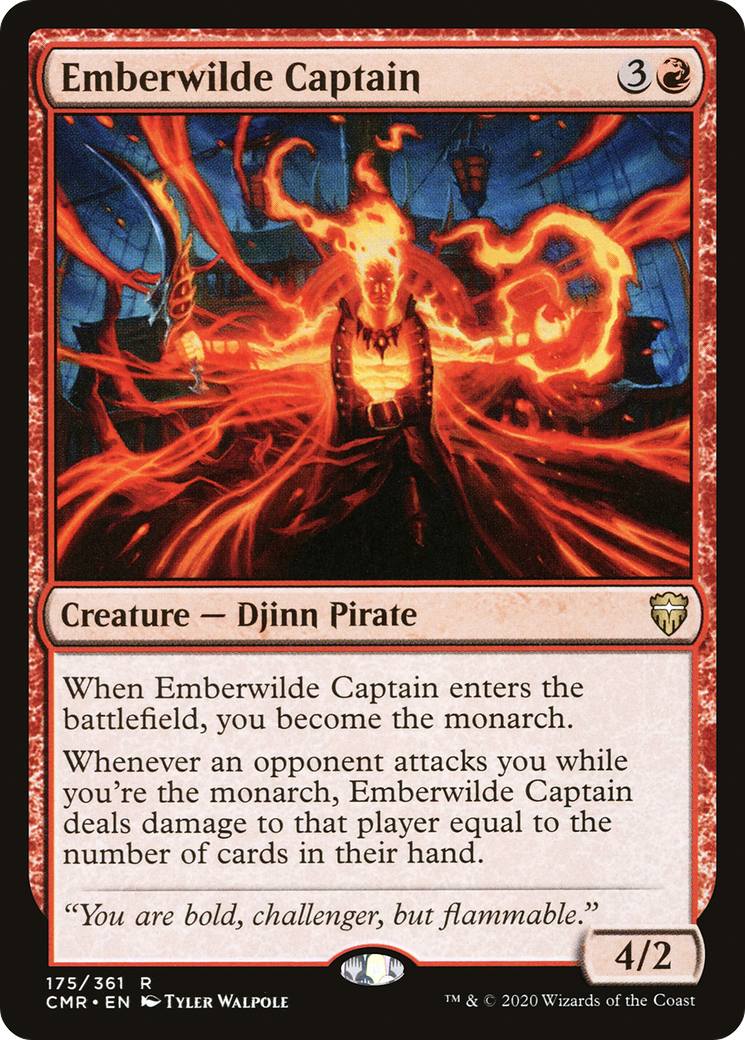 Emberwilde Captain (CMR-175) [Commander Legends] Foil MTG Single Wizards of the Coast