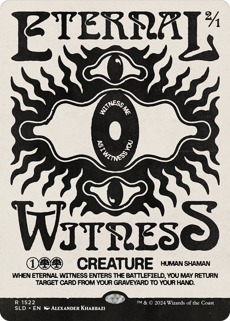 Eternal Witness (1522) (SLD-1522) [Secret Lair] Drop (Borderless) MTG Single Wizards of the Coast