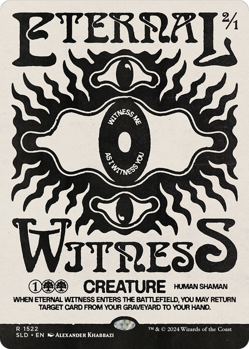 Eternal Witness (1522) (SLD-1522) [Secret Lair] Drop (Borderless) MTG Single Wizards of the Coast