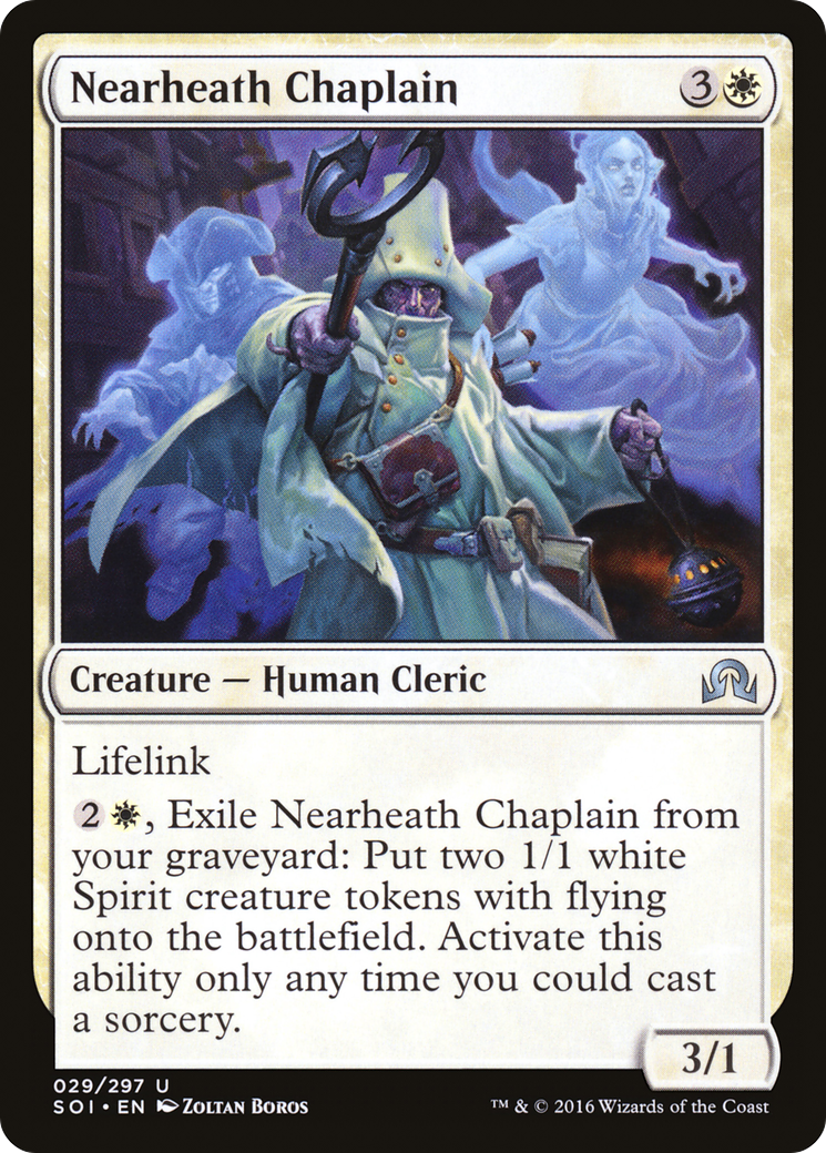 Nearheath Chaplain (SOI-029) [Shadows over Innistrad] MTG Single Wizards of the Coast