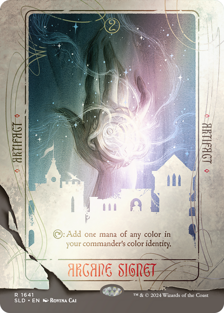 Arcane Signet (1641) (Rainbow Foil) (SLD-1641) [Secret Lair] Drop (Borderless) Foil MTG Single Wizards of the Coast