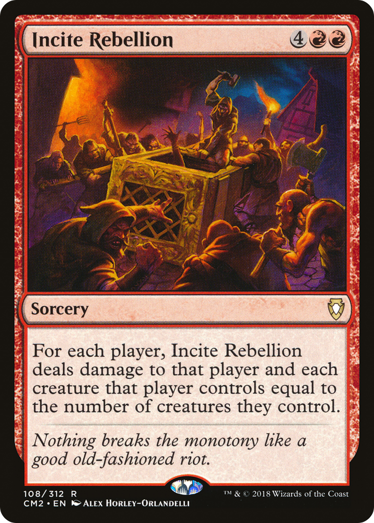 Incite Rebellion (CM2-108) [Commander Anthology Volume II] MTG Single Wizards of the Coast