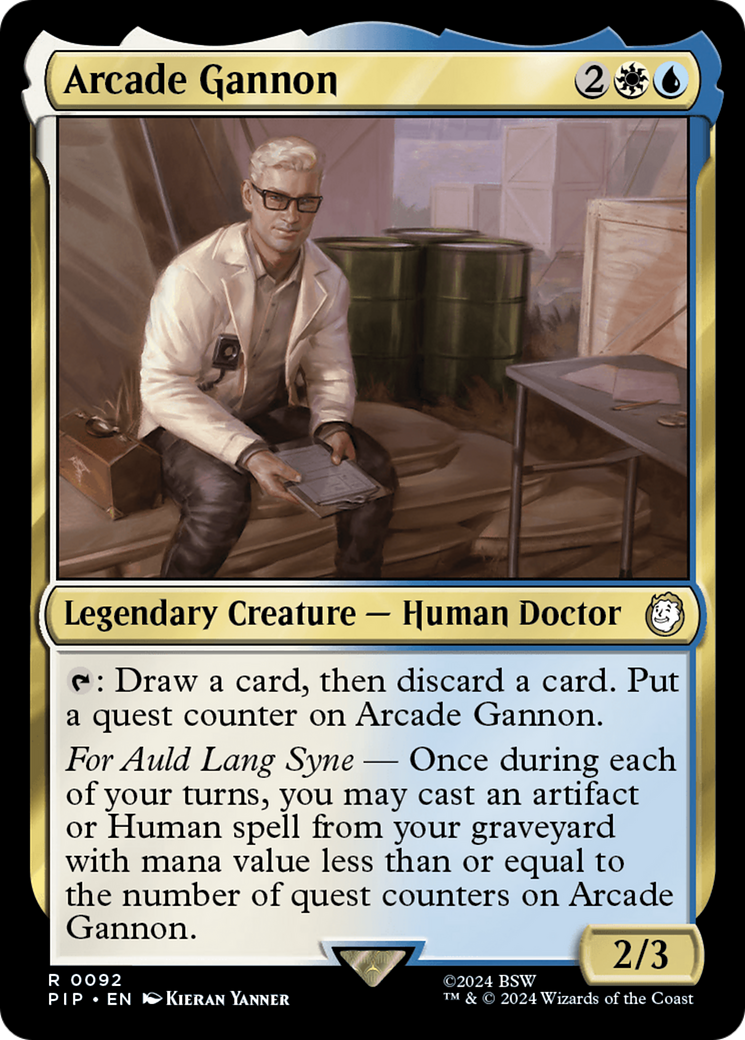Arcade Gannon (PIP-092) [Fallout] Foil MTG Single Wizards of the Coast