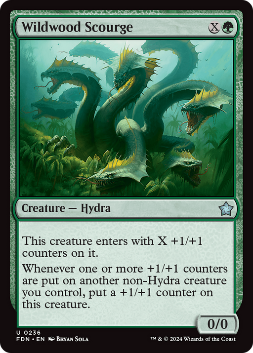Wildwood Scourge (FDN-236) [Foundations] Foil MTG Single Wizards of the Coast
