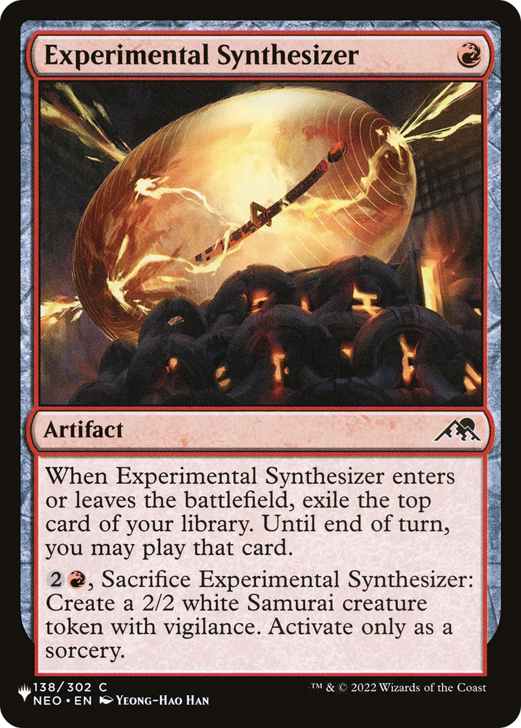 Experimental Synthesizer (LIST-NEO-138) [Mystery Booster] The List MTG Single Wizards of the Coast