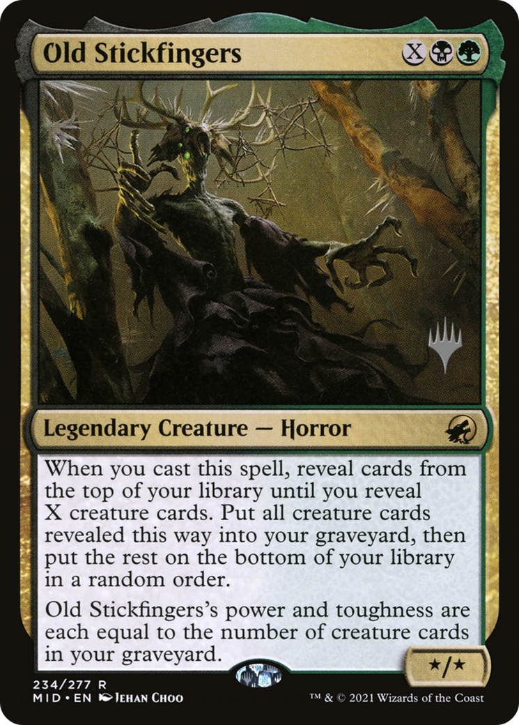 Old Stickfingers (PPMID-234) [Innistrad: Midnight Hunt Promos] MTG Single Wizards of the Coast