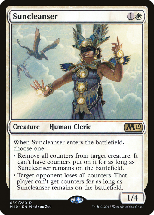 Suncleanser (M19-039) [Core Set 2019] Foil MTG Single Wizards of the Coast