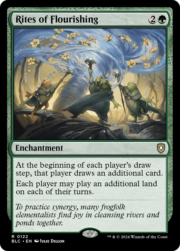 Rites of Flourishing (BLC-122) [Bloomburrow Commander] MTG Single Wizards of the Coast