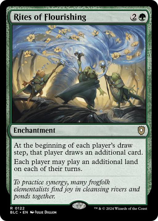 Rites of Flourishing (BLC-122) [Bloomburrow Commander] MTG Single Wizards of the Coast