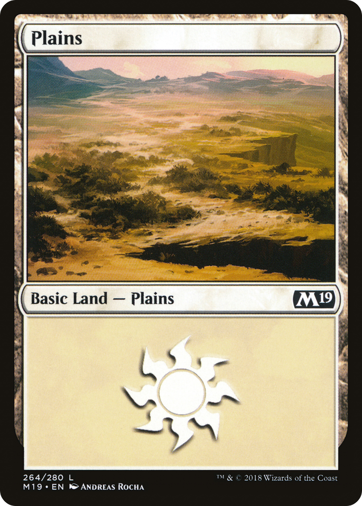 Plains (M19-264) [Core Set 2019] MTG Single Wizards of the Coast