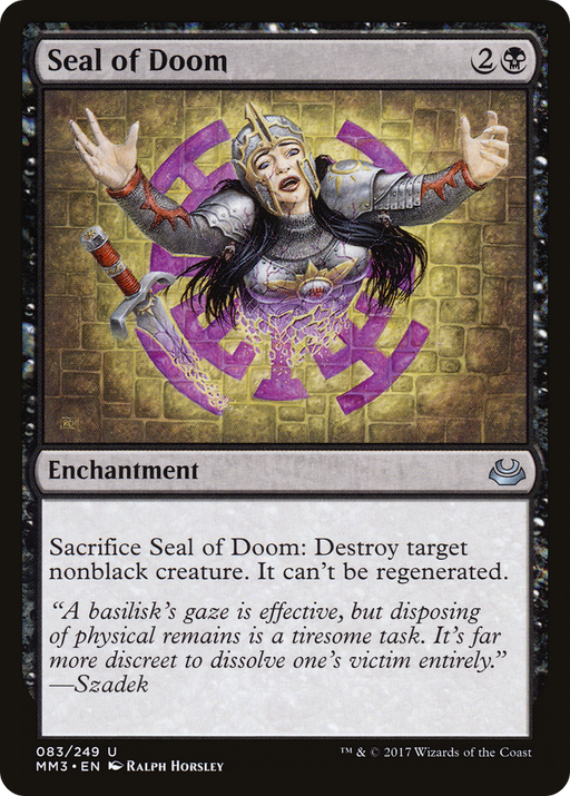 Seal of Doom (MM3-083) [Modern Masters 2017] Foil MTG Single Modern Masters 2017