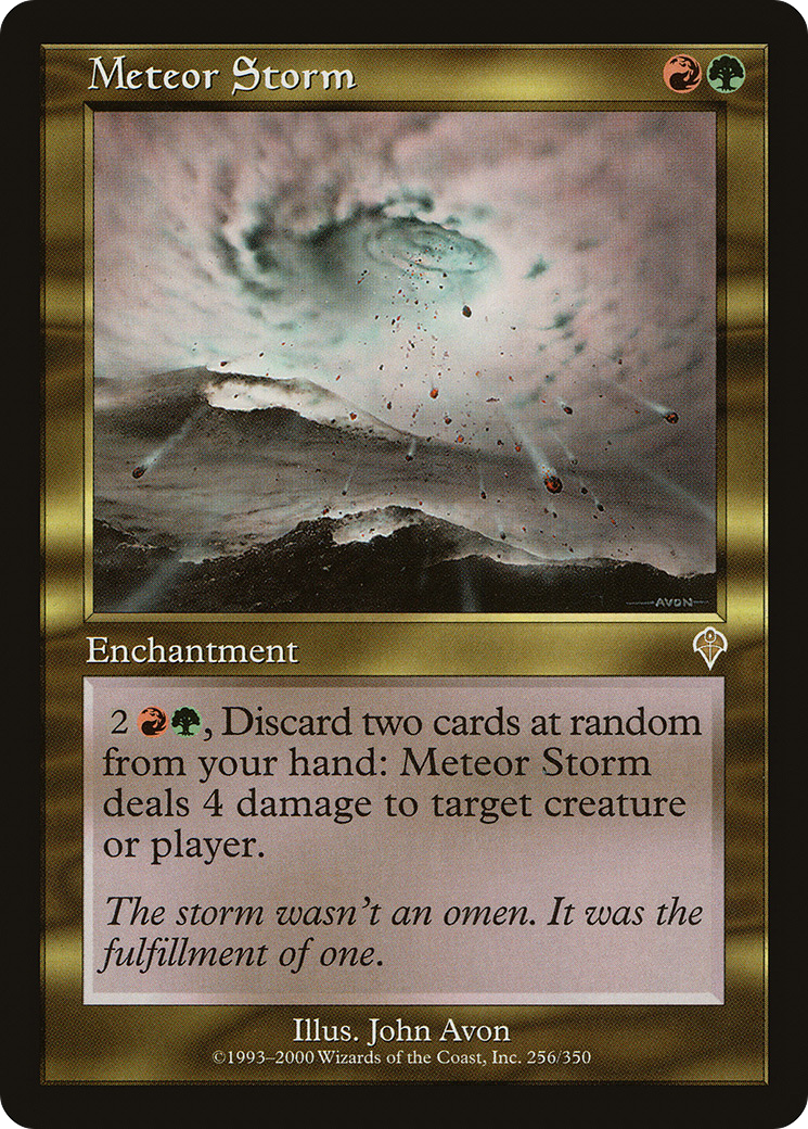 Meteor Storm (INV-256) [Invasion] Foil MTG Single Wizards of the Coast