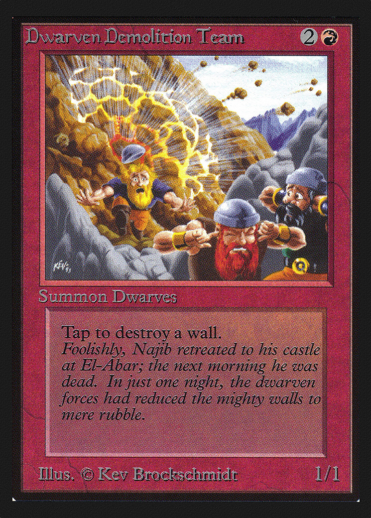 Dwarven Demolition Team (IED-143) [Intl. Collectors' Edition] MTG Single Wizards of the Coast