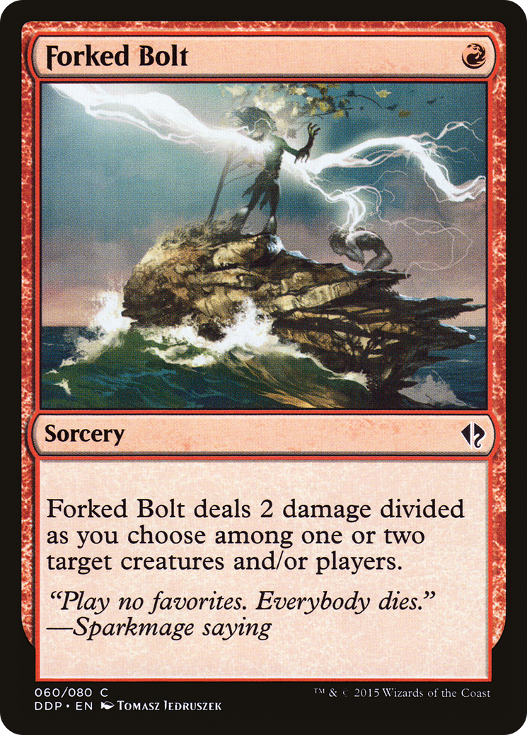 Forked Bolt (DDP-060) [Misc] Duel Decks: Zendikar vs. Eldrazi MTG Single Wizards of the Coast