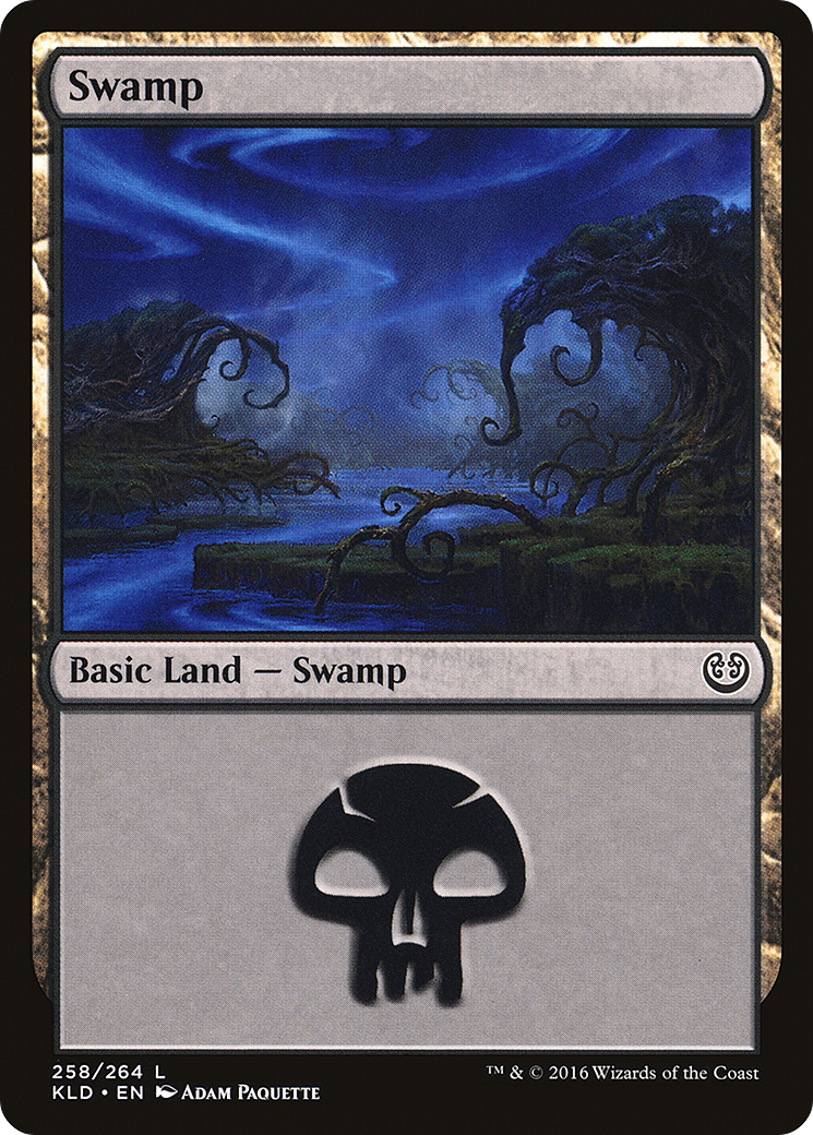 Swamp (258) (KLD-258) [Kaladesh] Foil MTG Single Wizards of the Coast