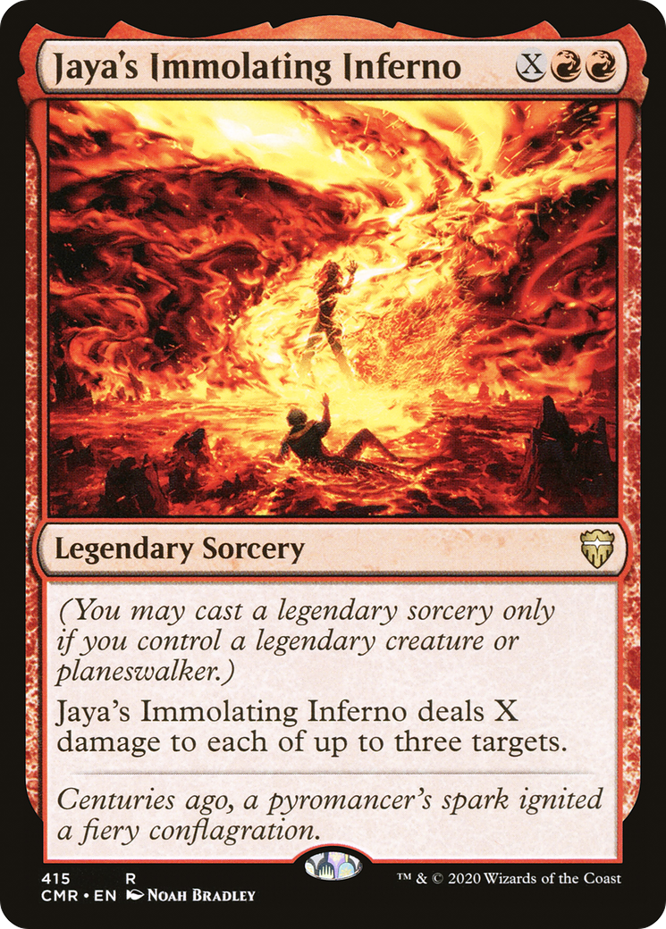 Jaya's Immolating Inferno (CMR-415) [Commander Legends] MTG Single Wizards of the Coast