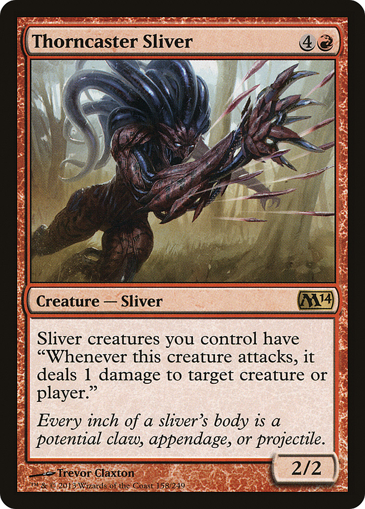 Thorncaster Sliver (M14-158) [Magic 2014] Foil MTG Single Wizards of the Coast