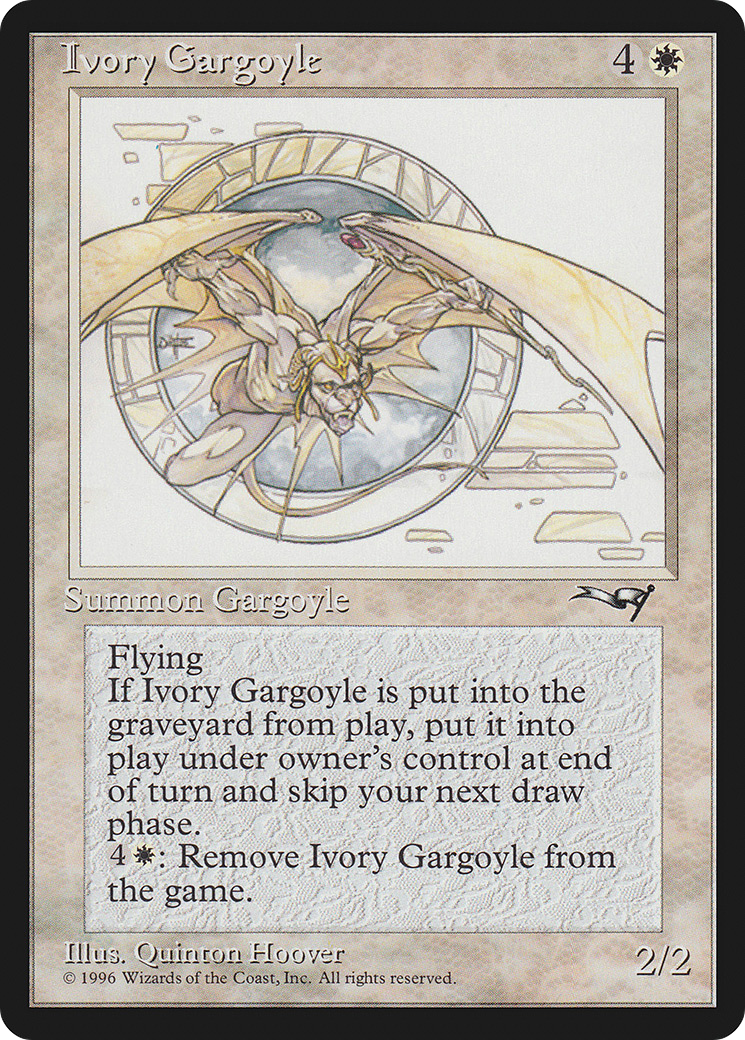 Ivory Gargoyle (ALL-005) [Alliances] MTG Single Wizards of the Coast