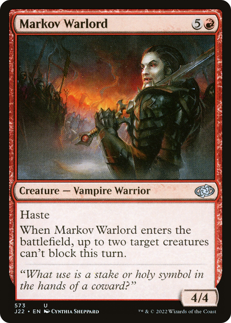 Markov Warlord (J22-573) [Jumpstart 2022] MTG Single Wizards of the Coast