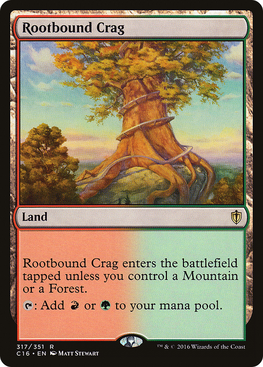 Rootbound Crag (C16-317) [Commander 2016] MTG Single Wizards of the Coast