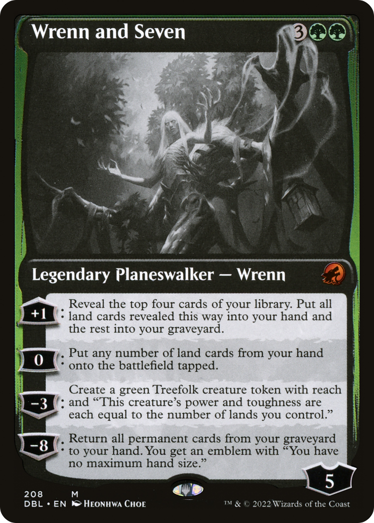 Wrenn and Seven (DBL-208) [Innistrad: Double Feature] Foil MTG Single Wizards of the Coast