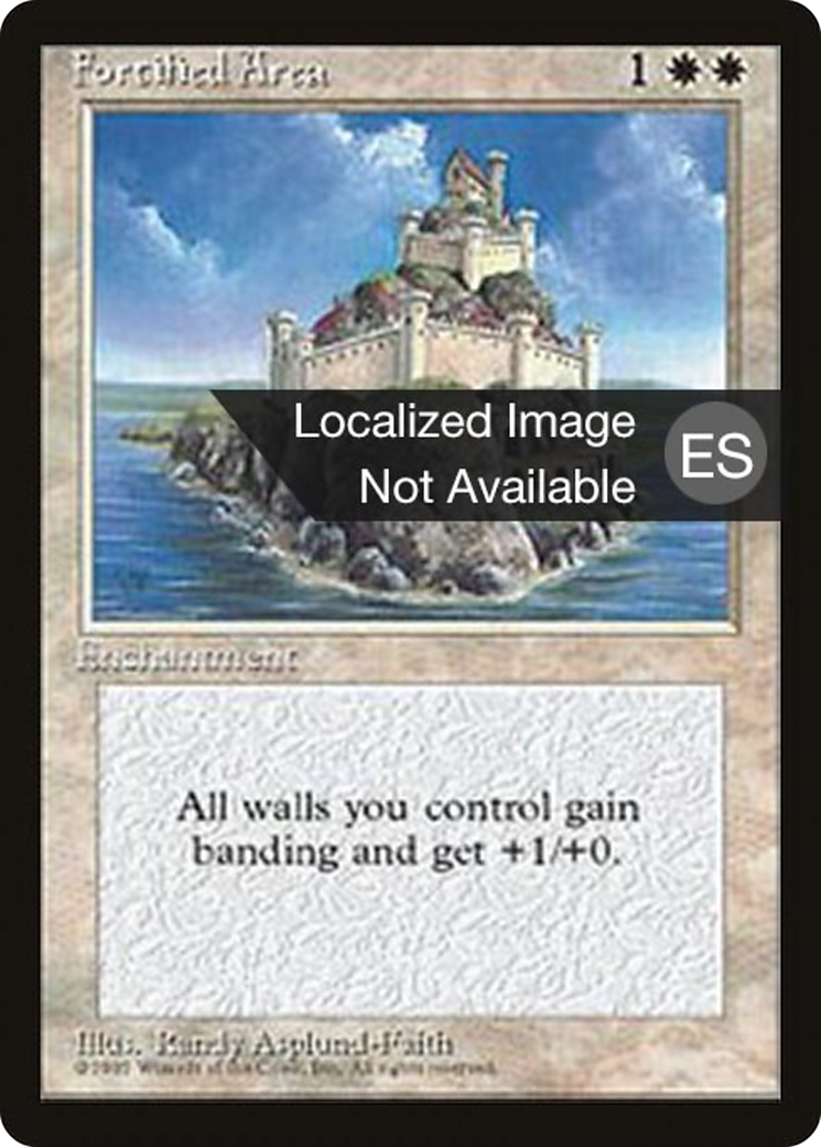 Fortified Area (4BB-) [Fourth Edition Foreign Black Border] MTG Single Wizards of the Coast