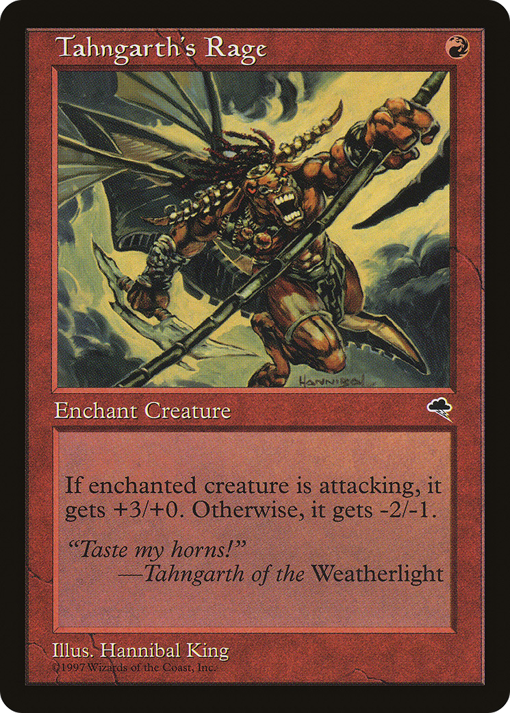 Tahngarth's Rage (TMP-209) [Tempest] MTG Single Wizards of the Coast