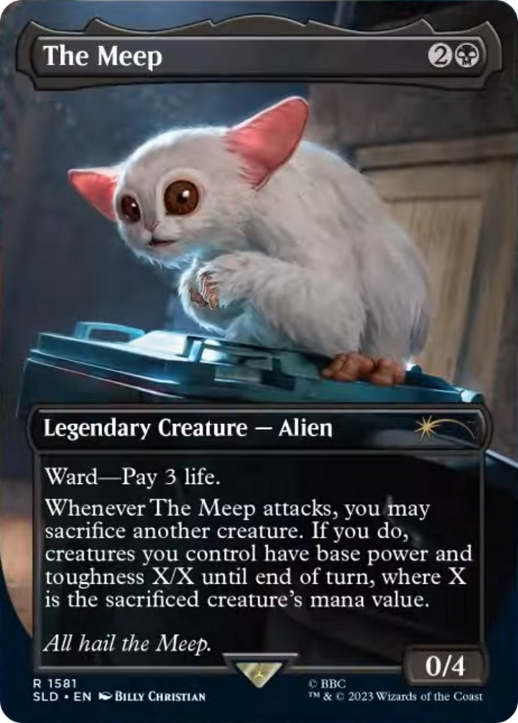 The Meep (SLD-1581) [Secret Lair] Drop (Borderless) Foil MTG Single Wizards of the Coast