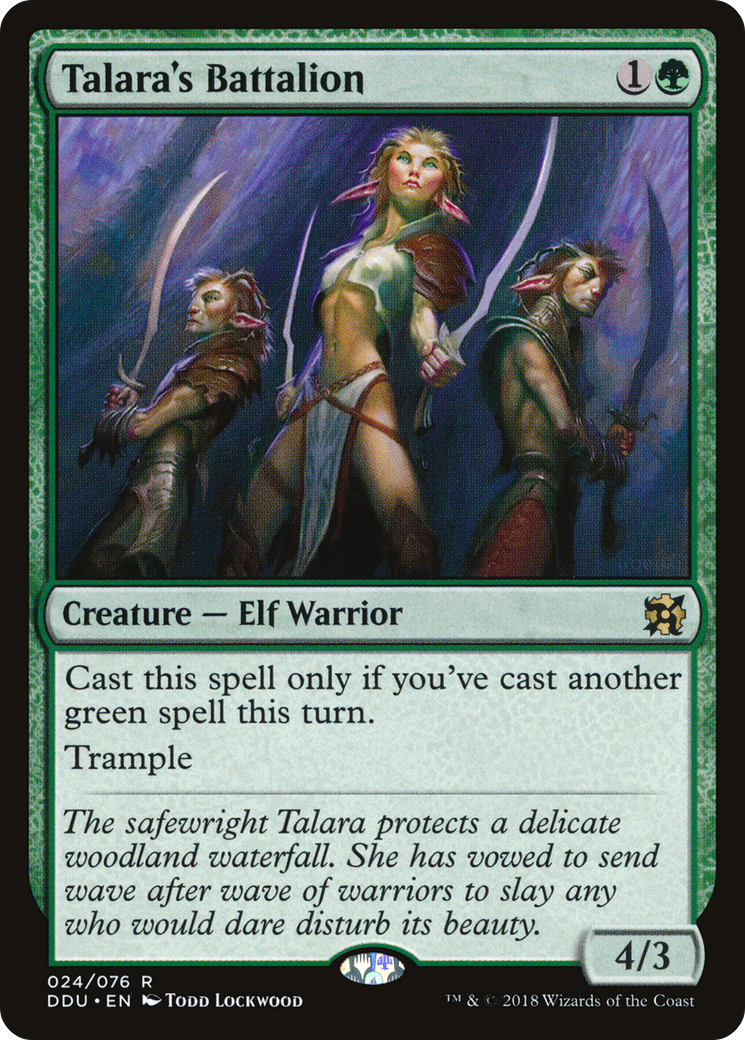 Talara's Battalion (DDU-024) [Misc] Duel Decks: Elves vs. Inventors MTG Single Wizards of the Coast