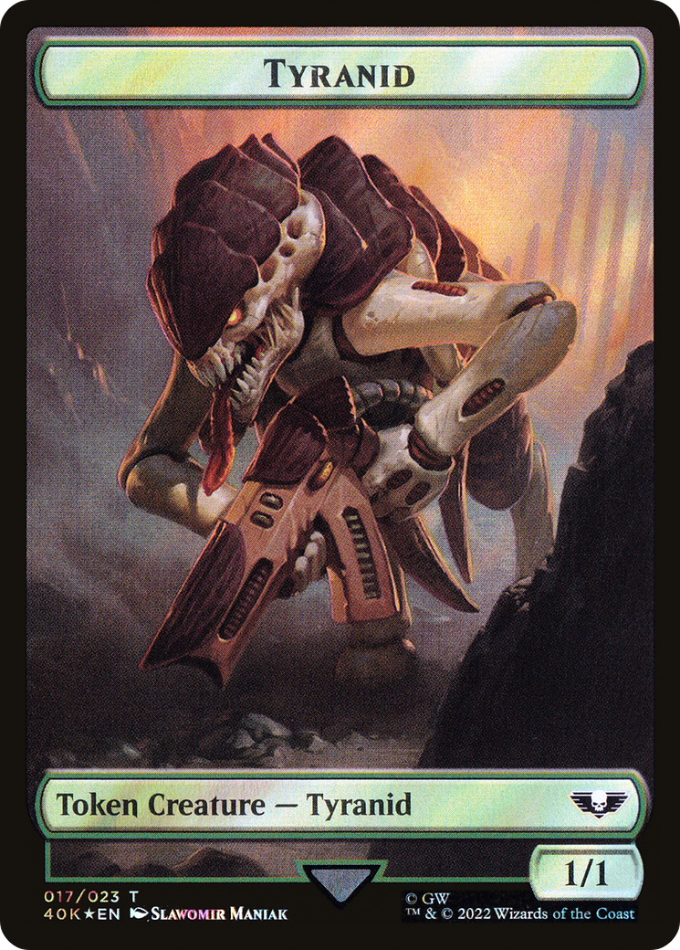 Tyranid (T40K-17★) [Tokens] Warhammer 40,000 Tokens Foil MTG Single Wizards of the Coast