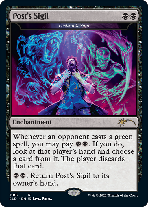 Post's Sigil - Leshrac's Sigil (Post Malone) (SLD-1188) [Secret Lair] Drop MTG Single Wizards of the Coast