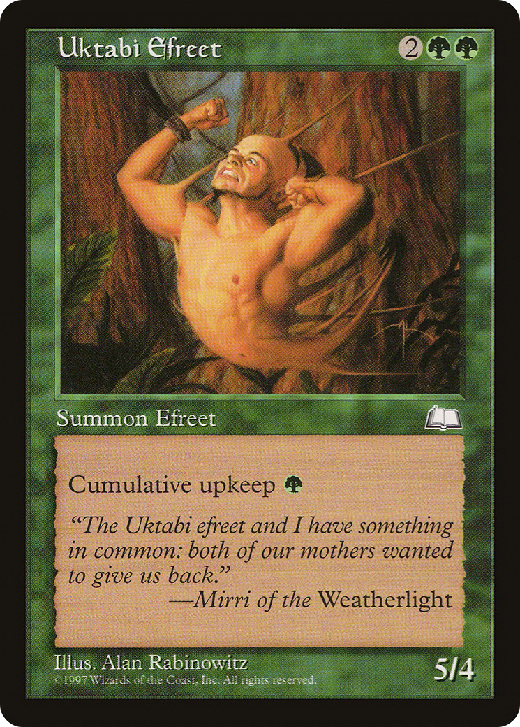 Uktabi Efreet (WTH-143) [Weatherlight] MTG Single Wizards of the Coast